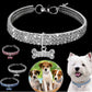 3 Rows Crystal Cute Pet Collar Dog Accessories Pet Pendant Necklace Cat Collar Necklace Dog Necklace Pet Accessories Puppy Collar