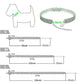 3 Rows Crystal Cute Pet Collar Dog Accessories Pet Pendant Necklace Cat Collar Necklace Dog Necklace Pet Accessories Puppy Collar