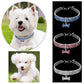 3 Rows Crystal Cute Pet Collar Dog Accessories Pet Pendant Necklace Cat Collar Necklace Dog Necklace Pet Accessories Puppy Collar