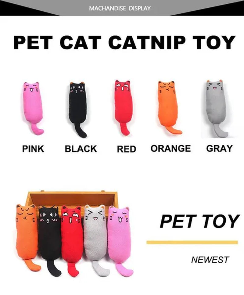 Rustle Sound Catnip Toy Cats Products for Pets Cute Cat Toys for Kitten Teeth Grinding Cat Plush Thumb Pillow Pet Accessories