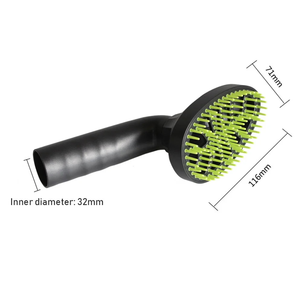 Pet Hair Brush Fits 32Mm 1.25 Inch Diameter Vacuum Cleaner, Cat & Dog Hair Brush Pet Grooming Tool Vacuum Cleaner Attachment