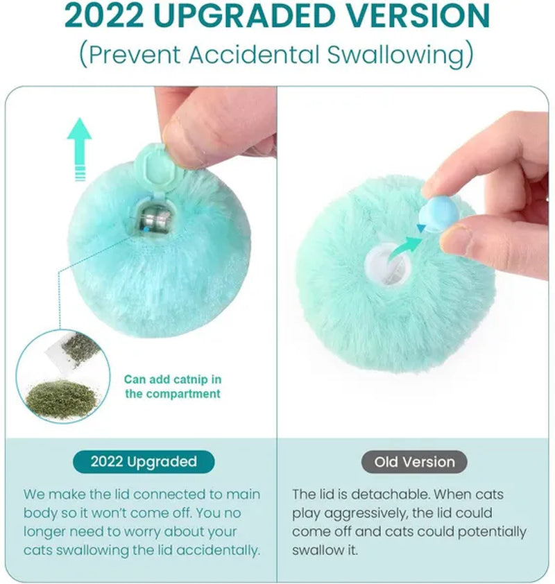 Smart Cat Toys Interactive Ball Cat Training Toy Lifelike Animal Chirping Sounds Bird Call Ball Pet Supplies Attract Cat Fun Cat Cats Kitten Kitty Toys(1/3Pcs）