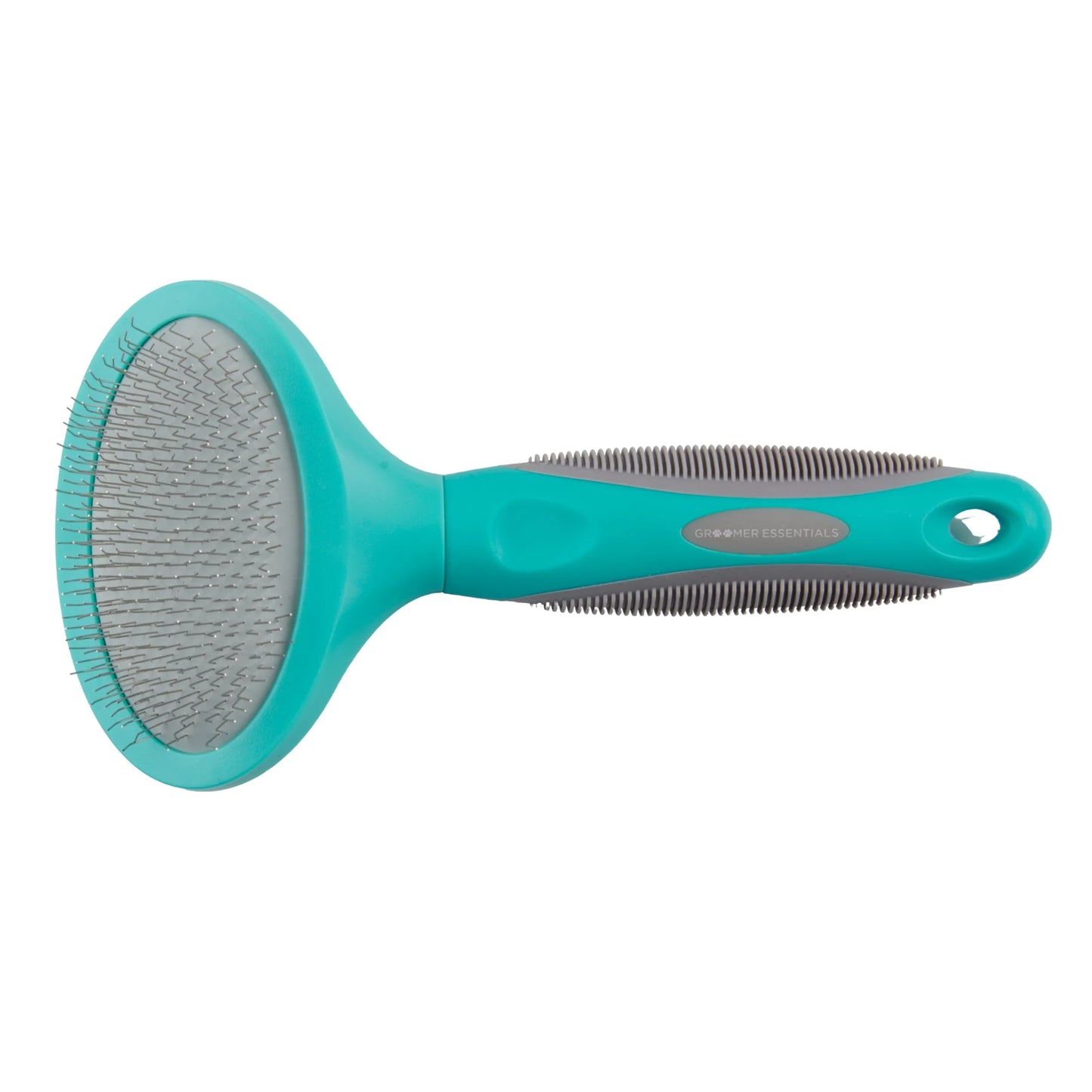 round Slicker Brush - Large Dog Brush for Grooming and Deshedding Ideal for Double-Coated Breeds and Cats