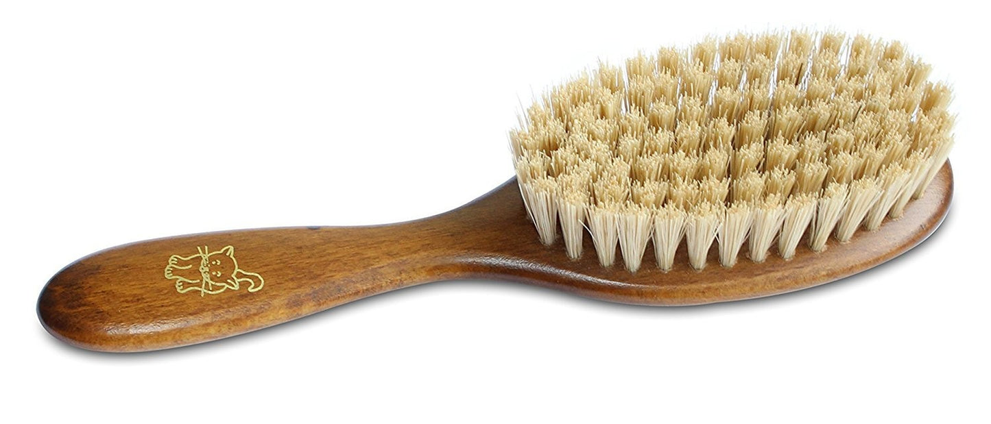 Bristle Cat Hair Brush Deshedding Tool for Thick Coats Pet Grooming