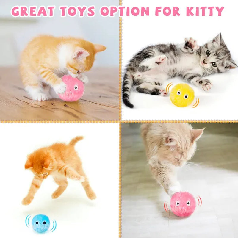 Smart Cat Toys Interactive Ball Cat Training Toy Lifelike Animal Chirping Sounds Bird Call Ball Pet Supplies Attract Cat Fun Cat Cats Kitten Kitty Toys(1/3Pcs）