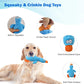 Dog Squeaky Toys, Durable Stuffed Crinkle Plush Dog Chew Toys for Puppy Teething, Interactive Dog Toys for Small, Medium and Large Dogs (Purple+Blue, Duck)